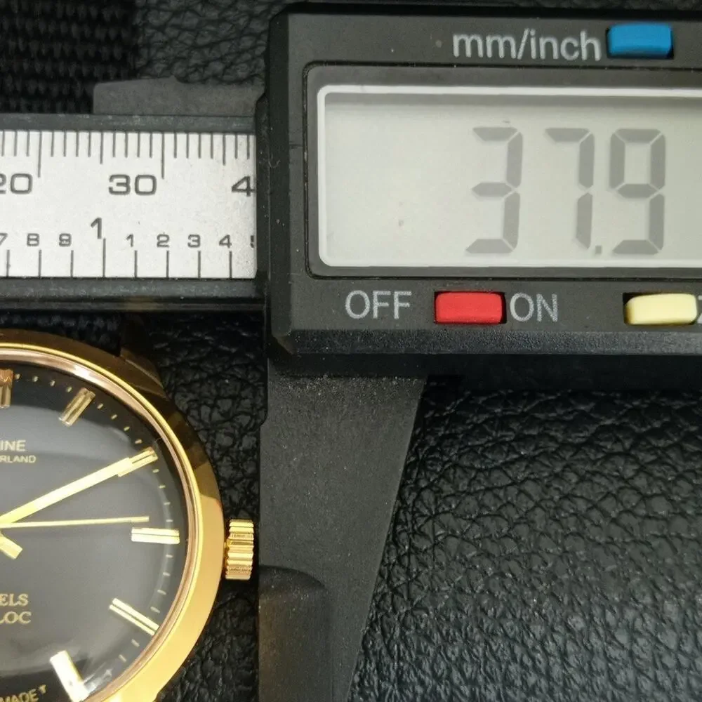 Vintage 1975 Montine Of Switzerland Manual Mens Gold Watch W/Nato Strap